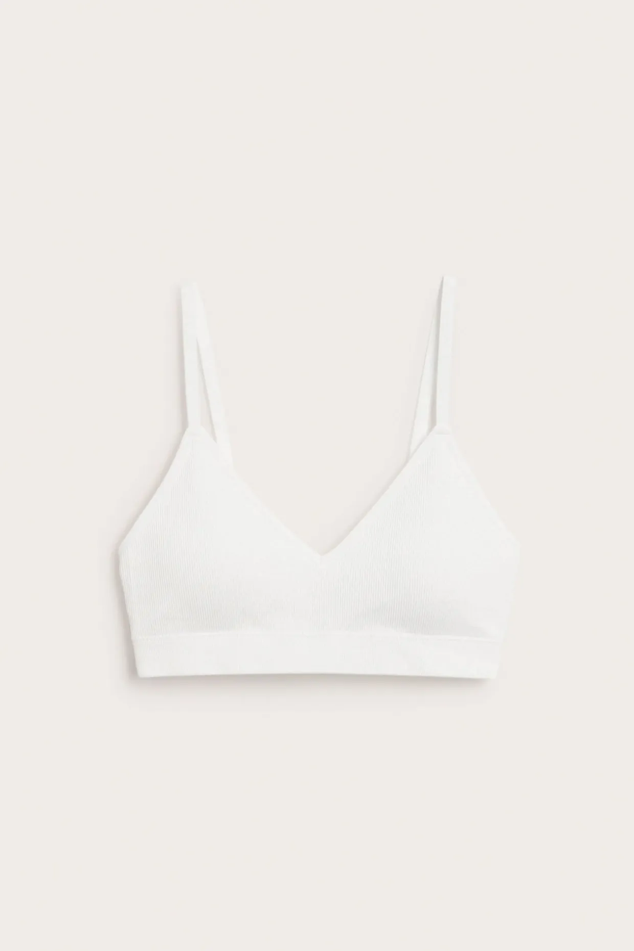 Soft ribbad seamless bh