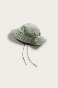 Solhatt med knytband