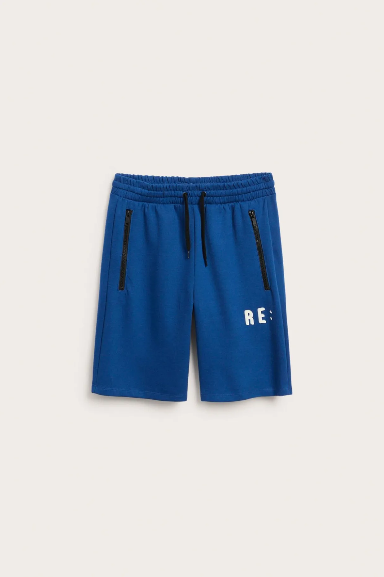 Sportiga shorts med textprint