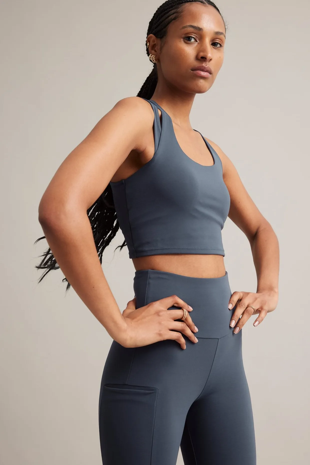 Sport-topp i mjuk stretchjersey