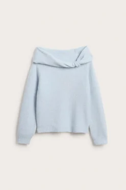 Stickad off shoulder-tröja