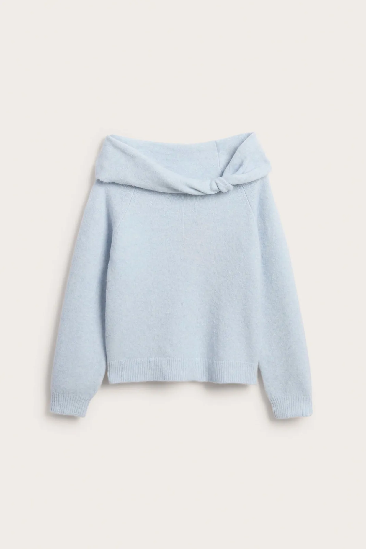 Stickad off shoulder-tröja