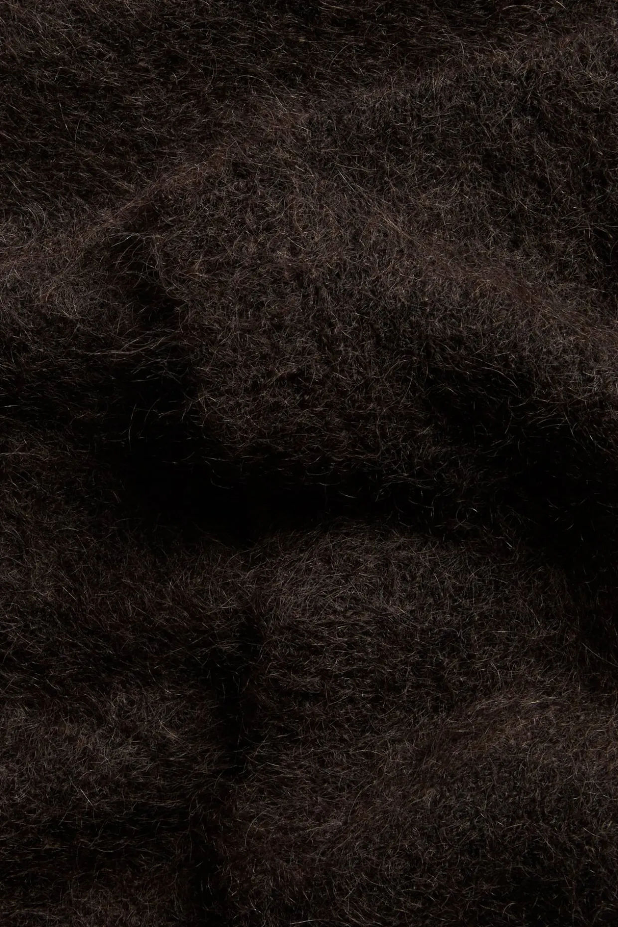 Stickad topp i mohairmix