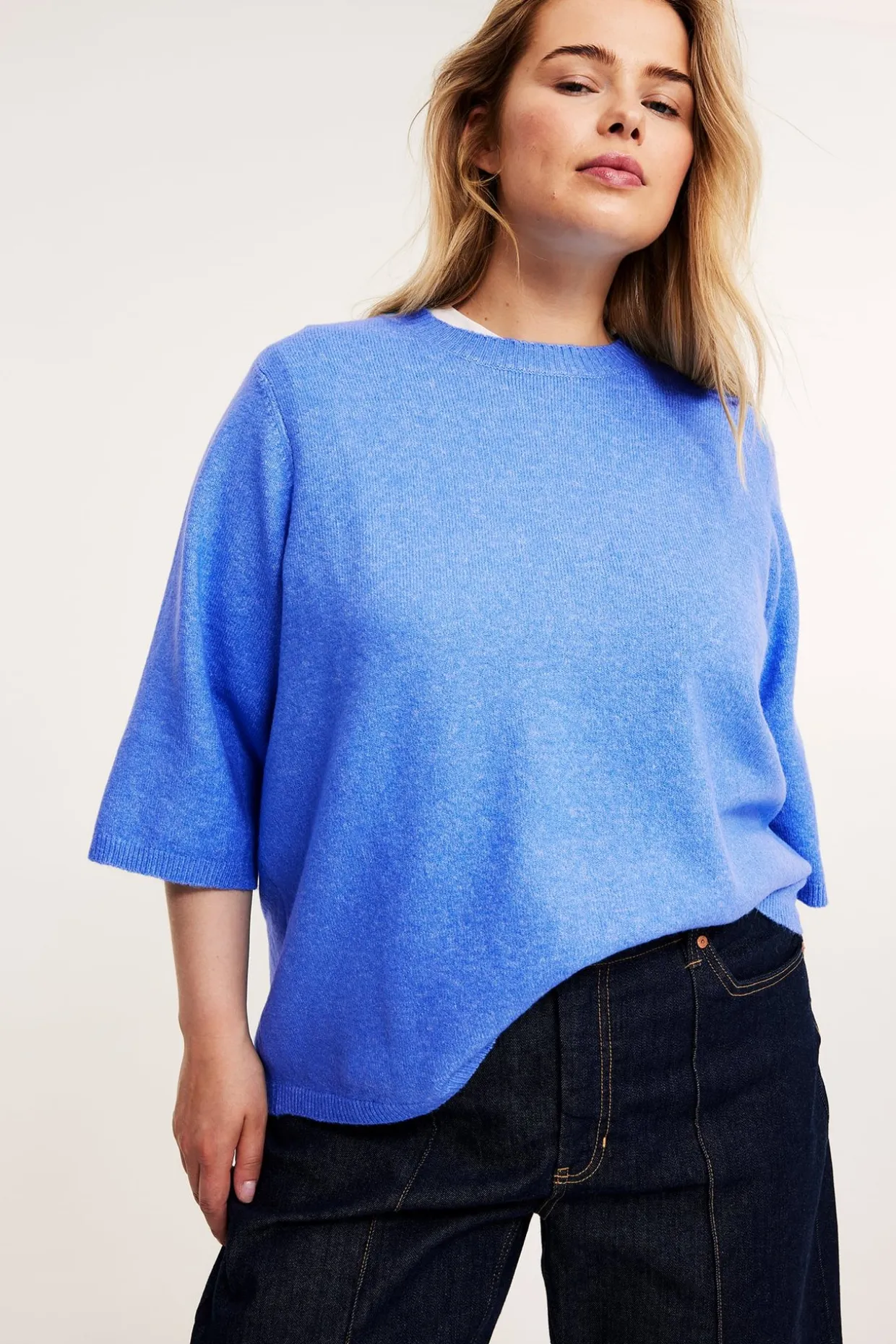 Stickad t-shirt