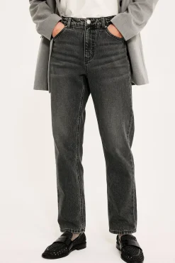 Straight jeans high waist