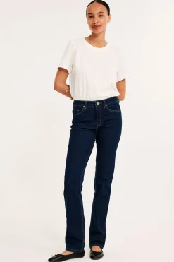Straight jeans mid waist long leg