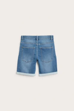 Stretchiga jeansshorts i joggerdenim
