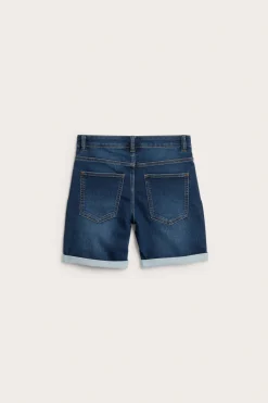 Stretchiga jeansshorts i joggerdenim