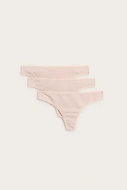 Stringtrosor 3-pack i bomull