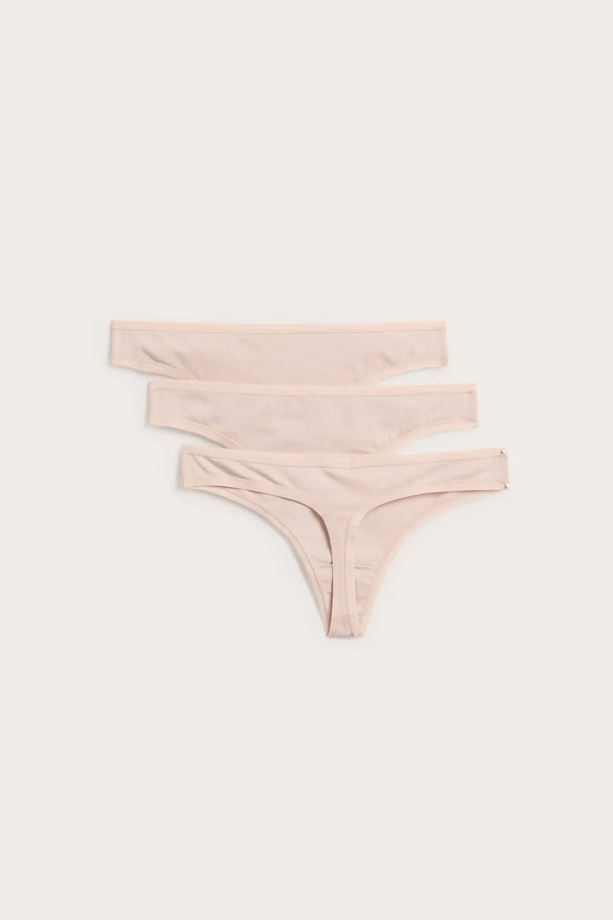 Stringtrosor 3-pack i bomull