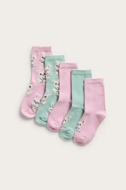 Strumpor i 5-pack med kaniner