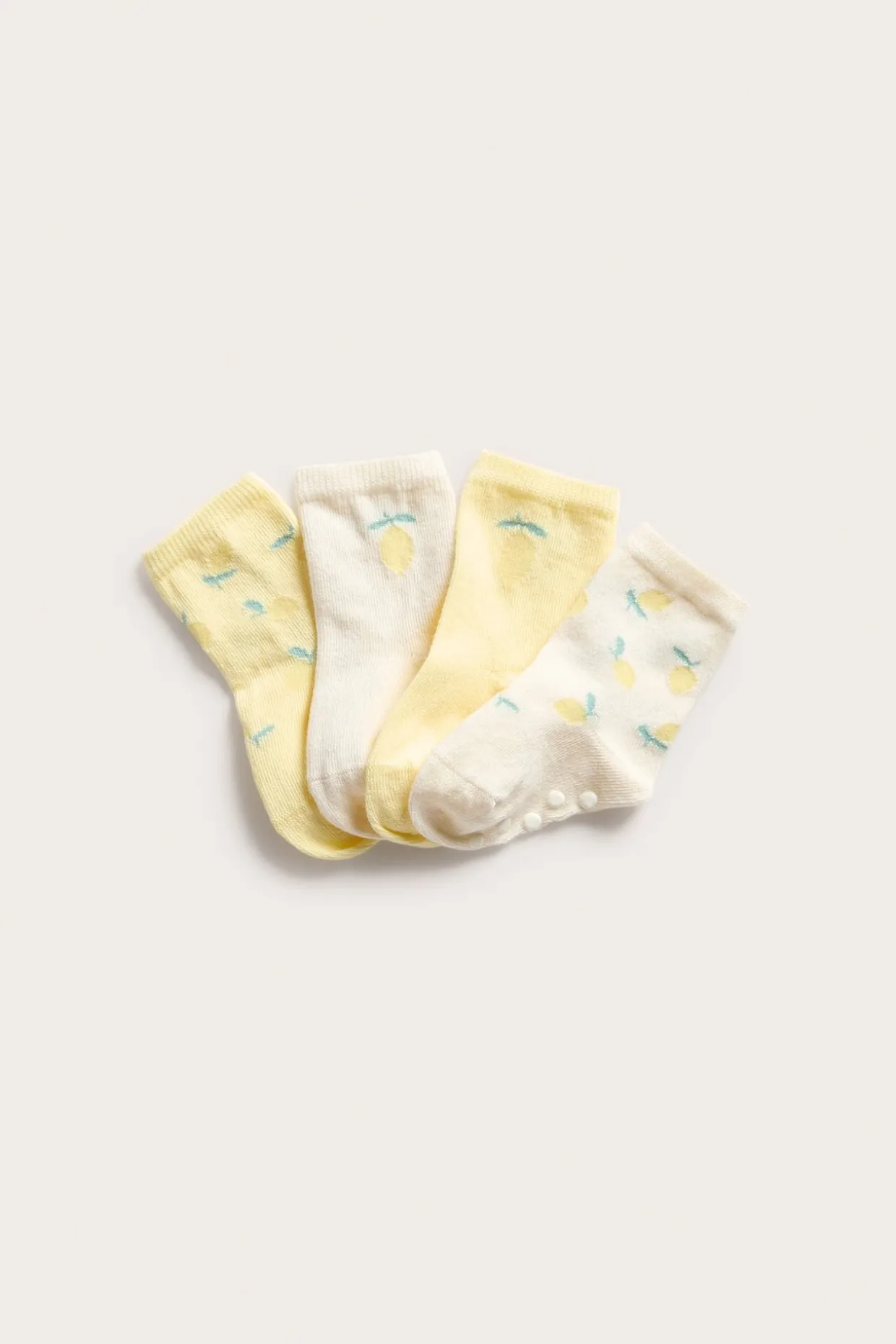 Strumpor med citroner i 4-pack