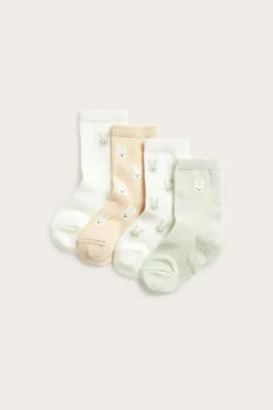Strumpor med kaninmotiv 4-pack
