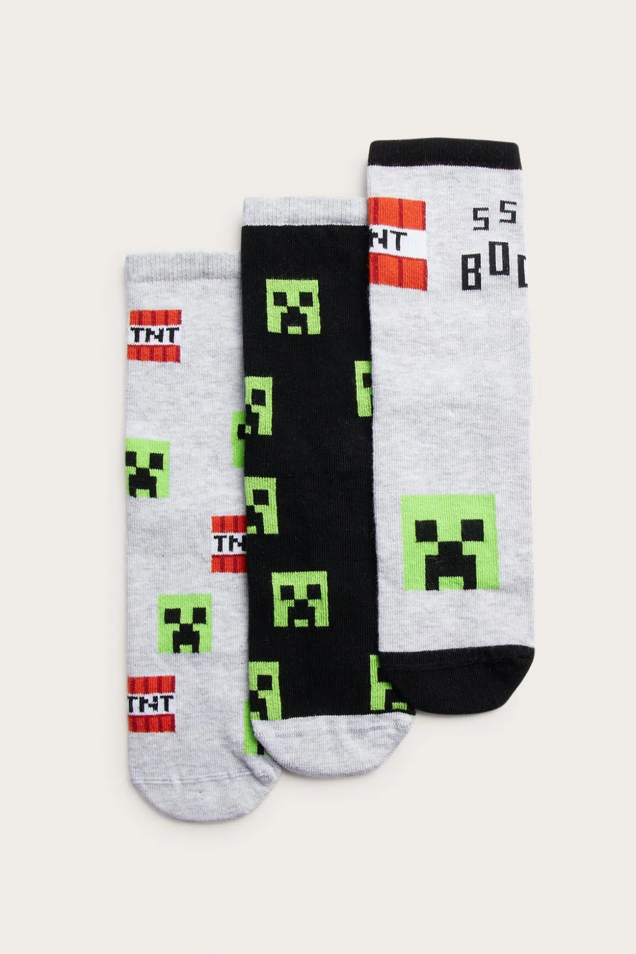 Strumpor Minecraft 3-pack