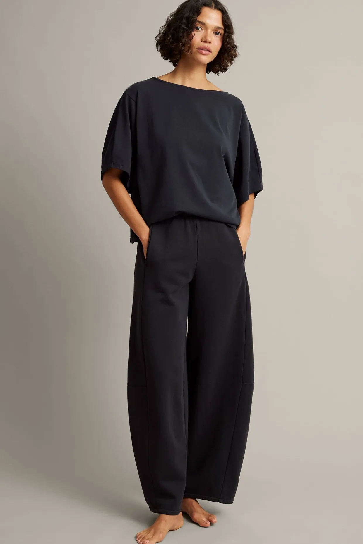 Sweatpants barrel fit
