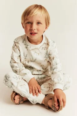 Sweatshirt med dinosaurier