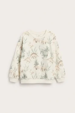 Sweatshirt med dinosaurier