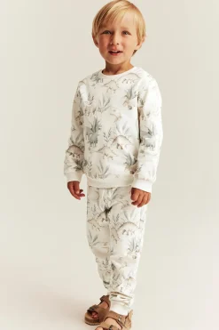 Sweatshirt med dinosaurier
