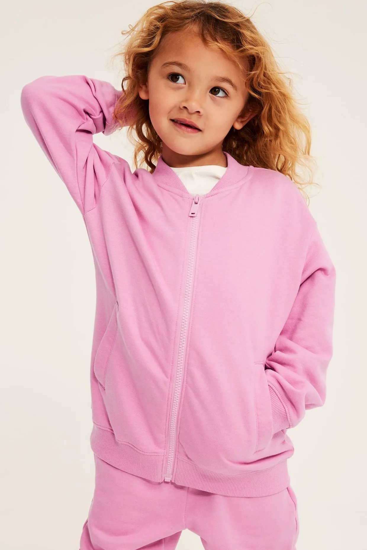 Sweatshirt med dragkedja
