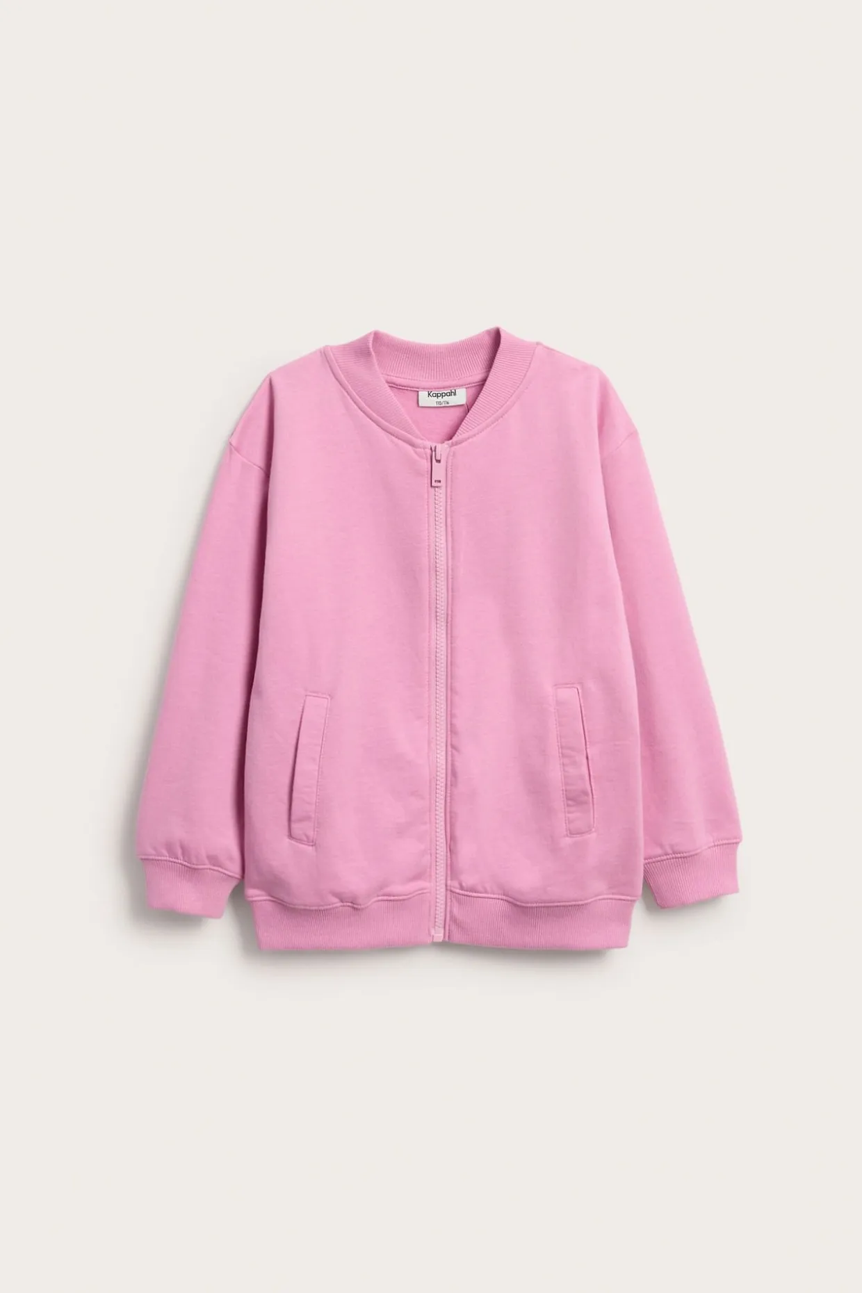 Sweatshirt med dragkedja
