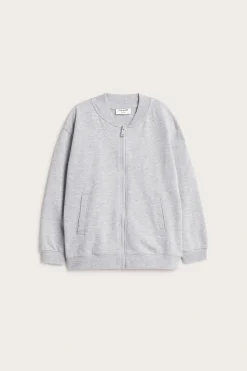 Sweatshirt med dragkedja