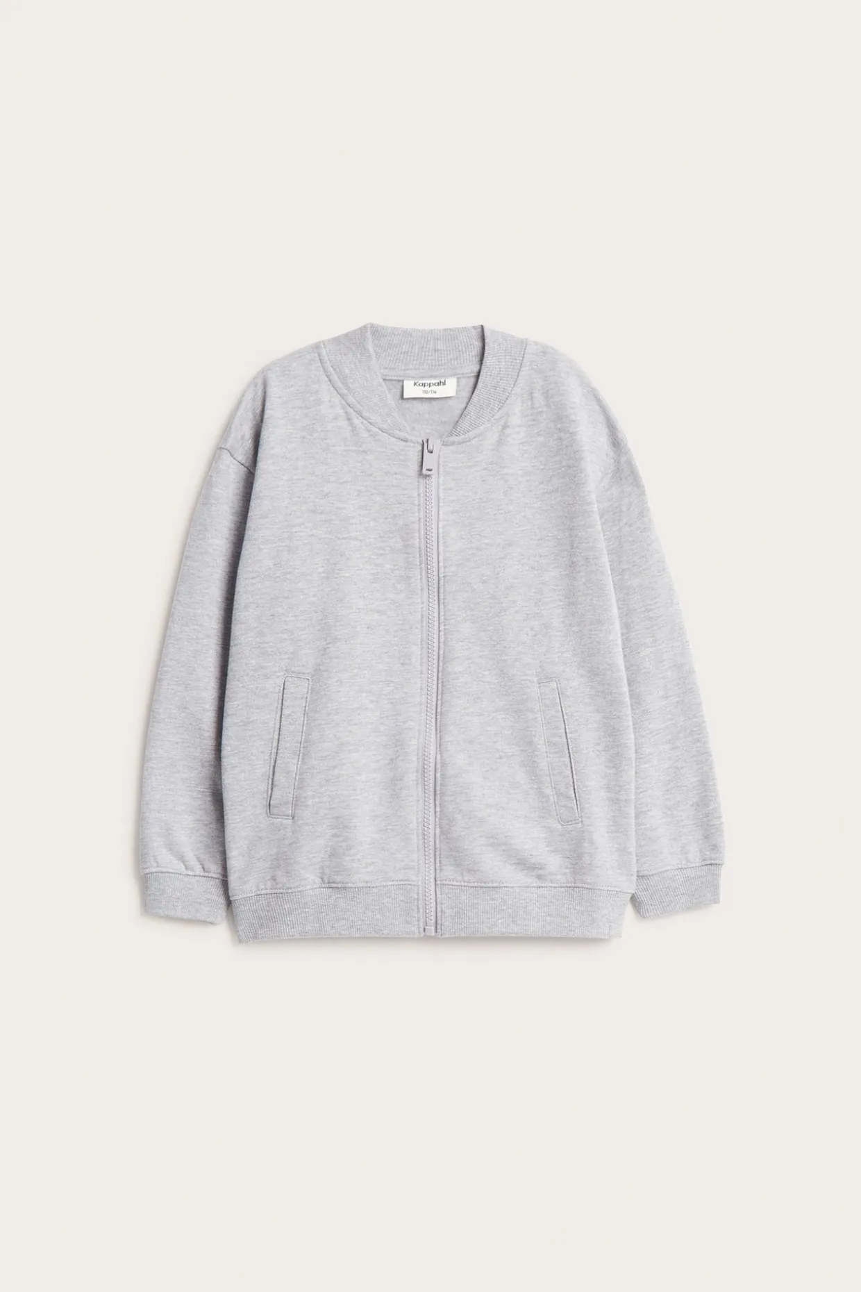 Sweatshirt med dragkedja