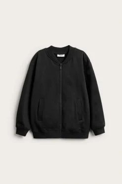 Sweatshirt med dragkedja