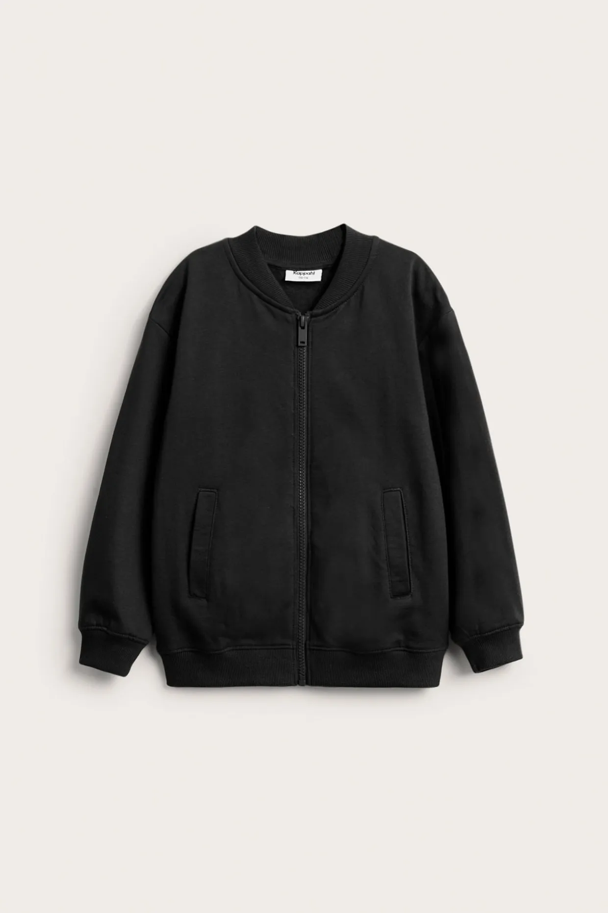 Sweatshirt med dragkedja
