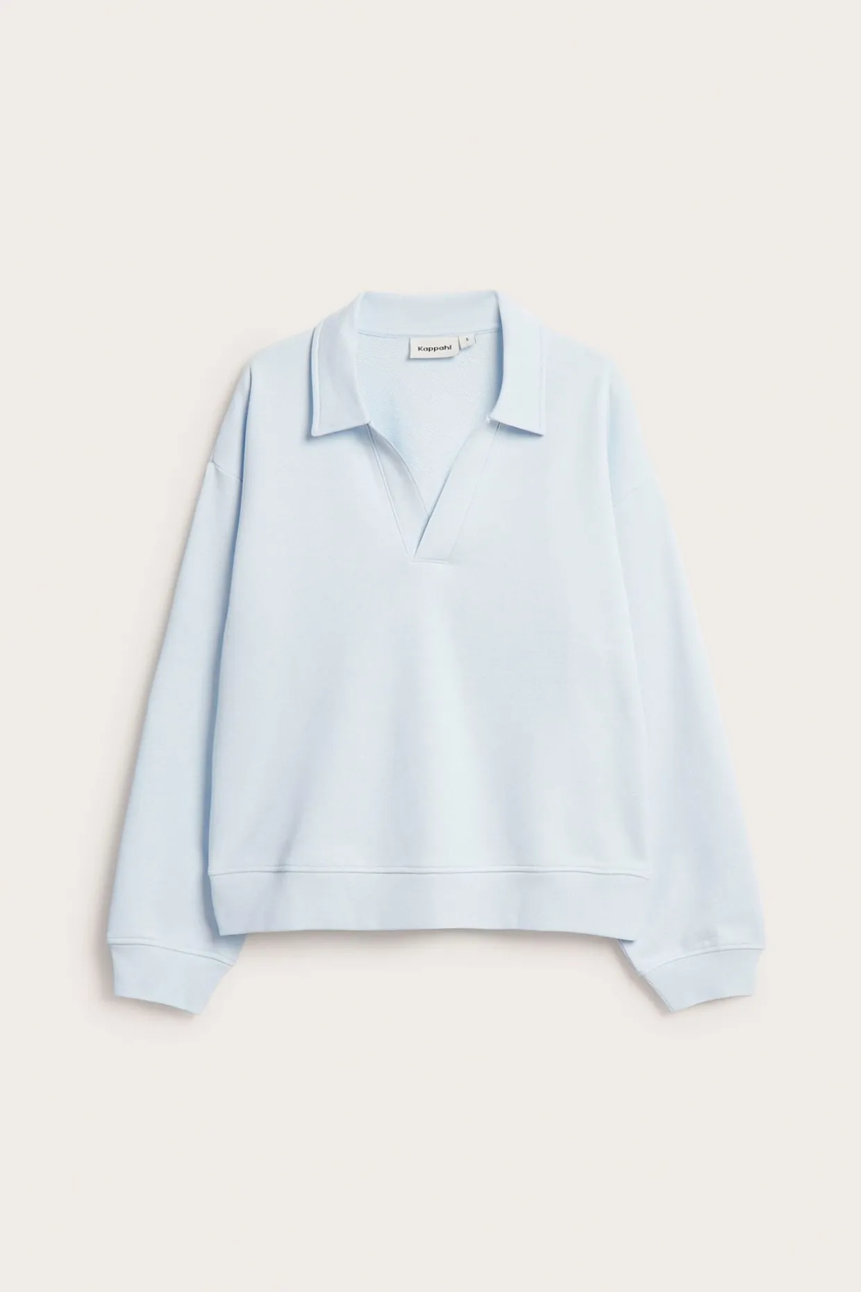 Sweatshirt med krage