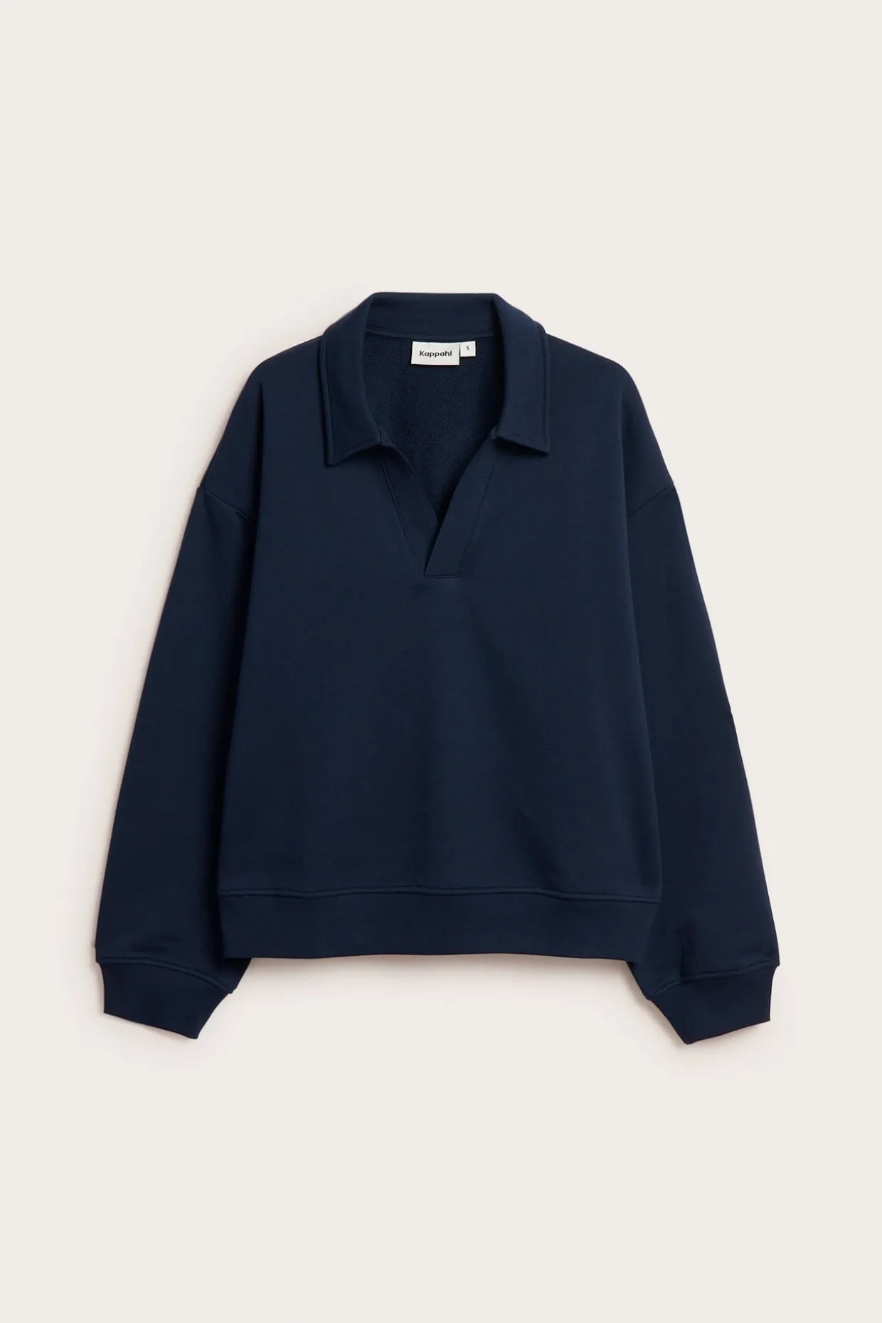 Sweatshirt med krage