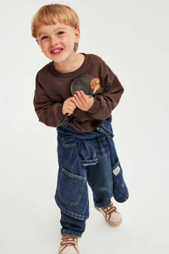 Sweatshirt med lejonbrodyr
