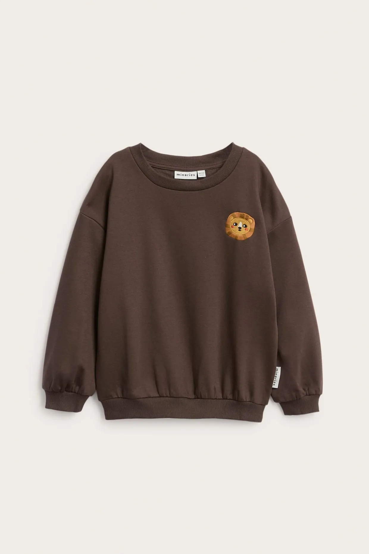 Sweatshirt med lejonbrodyr