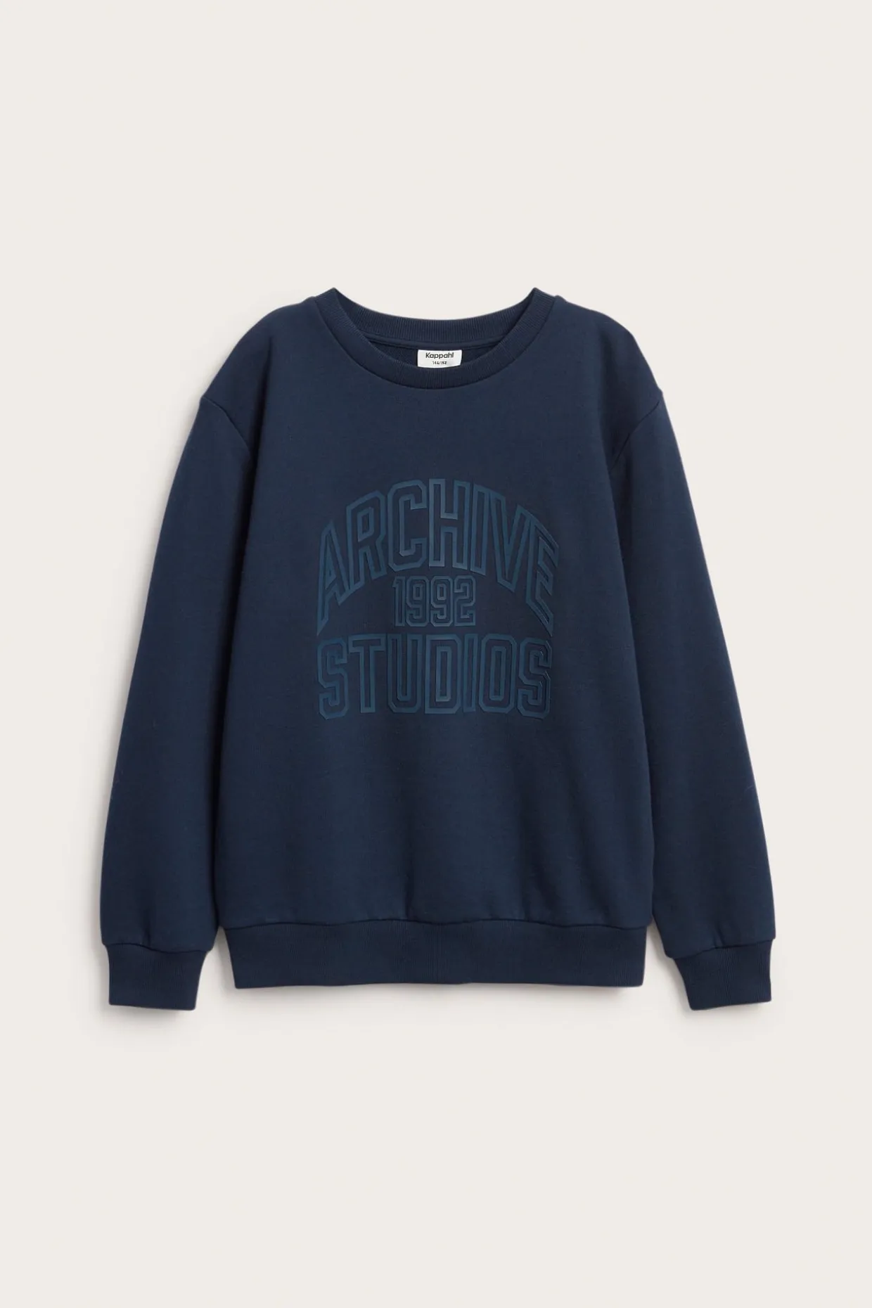 Sweatshirt med texttryck