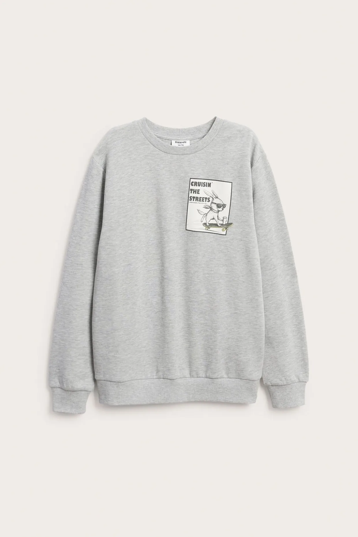Sweatshirt med tryck