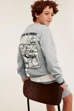 Sweatshirt med tryck