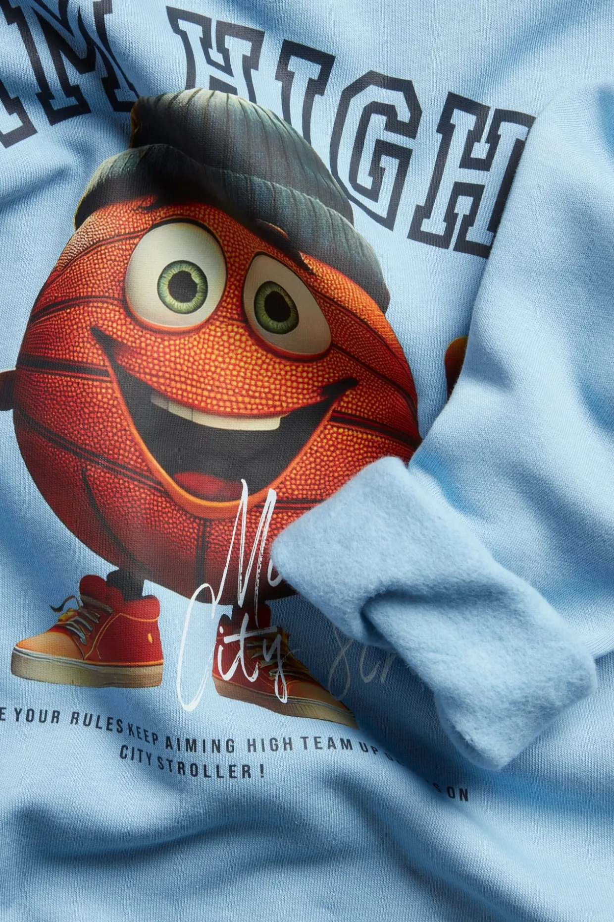 Sweatshirt med tryck