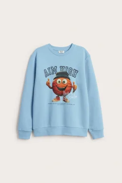 Sweatshirt med tryck