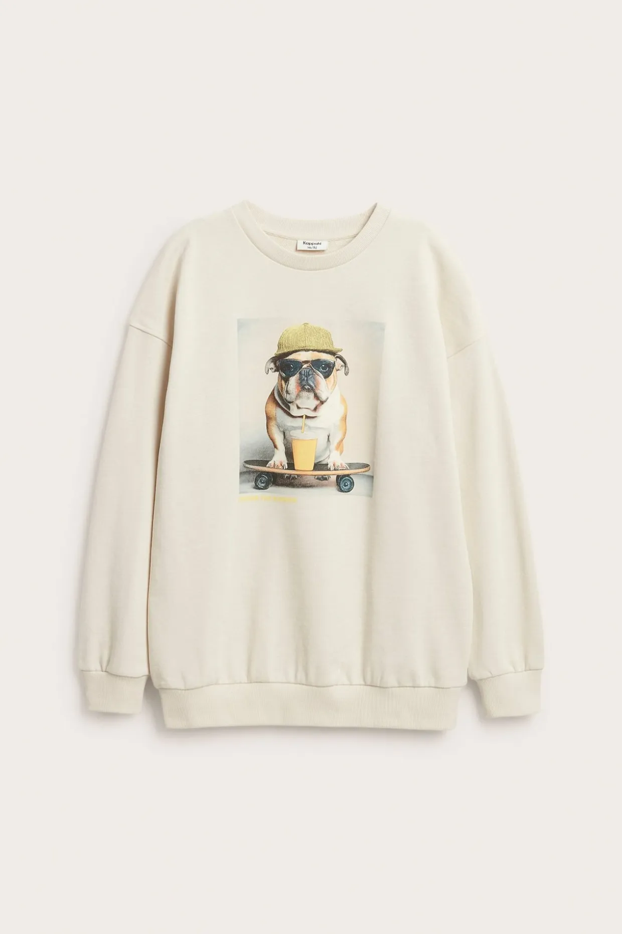 Sweatshirt med tryck