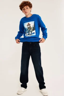 Sweatshirt med tryck