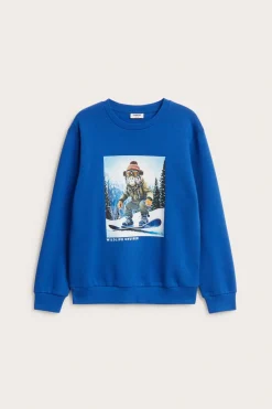 Sweatshirt med tryck