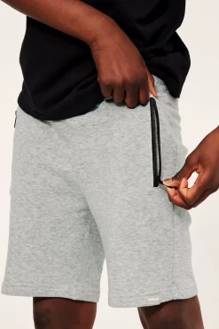Sweatshorts i bomullstrikå