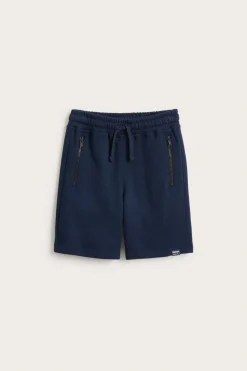 Sweatshorts i bomullstrikå