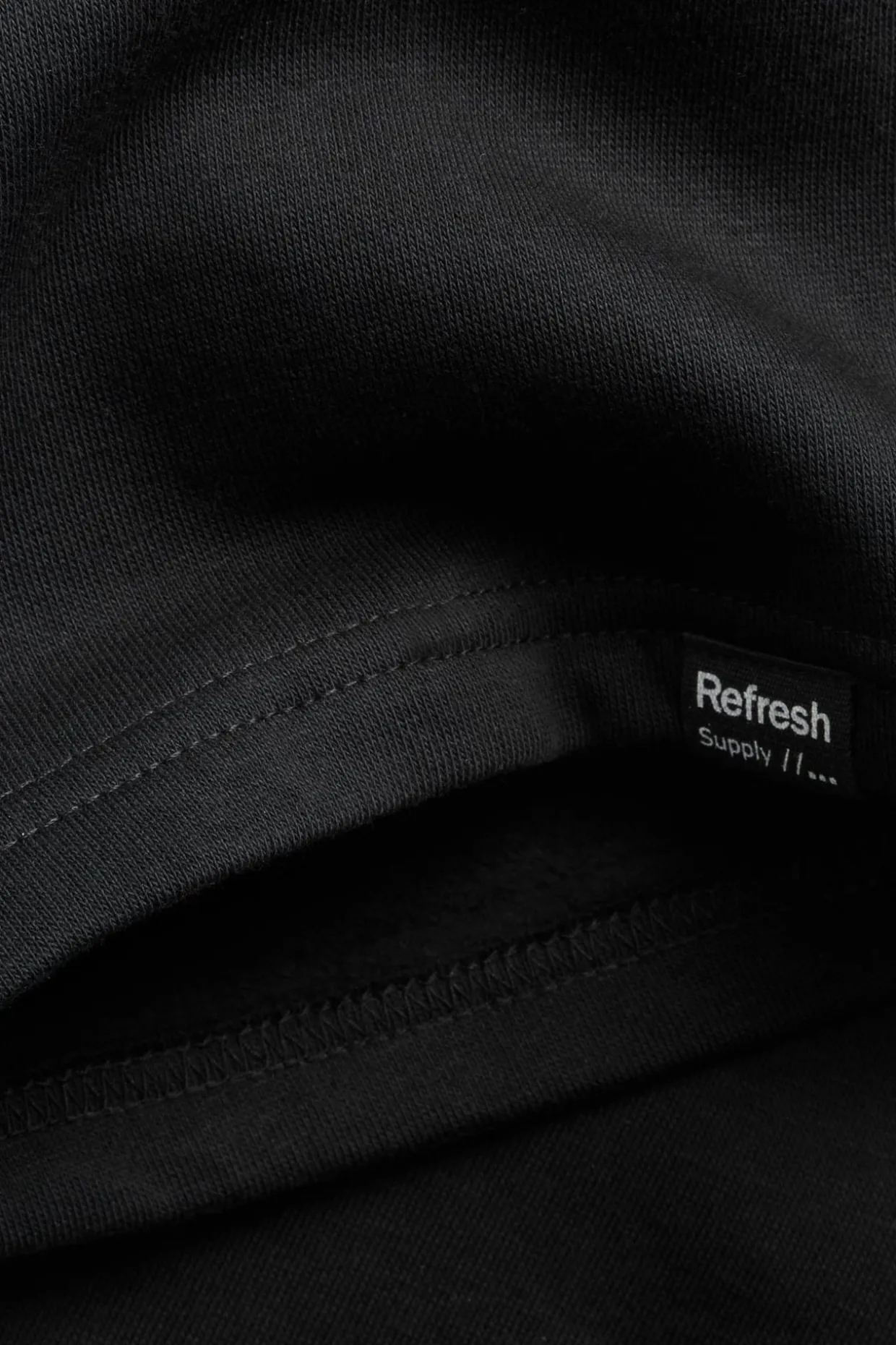 Sweatshorts i bomullstrikå