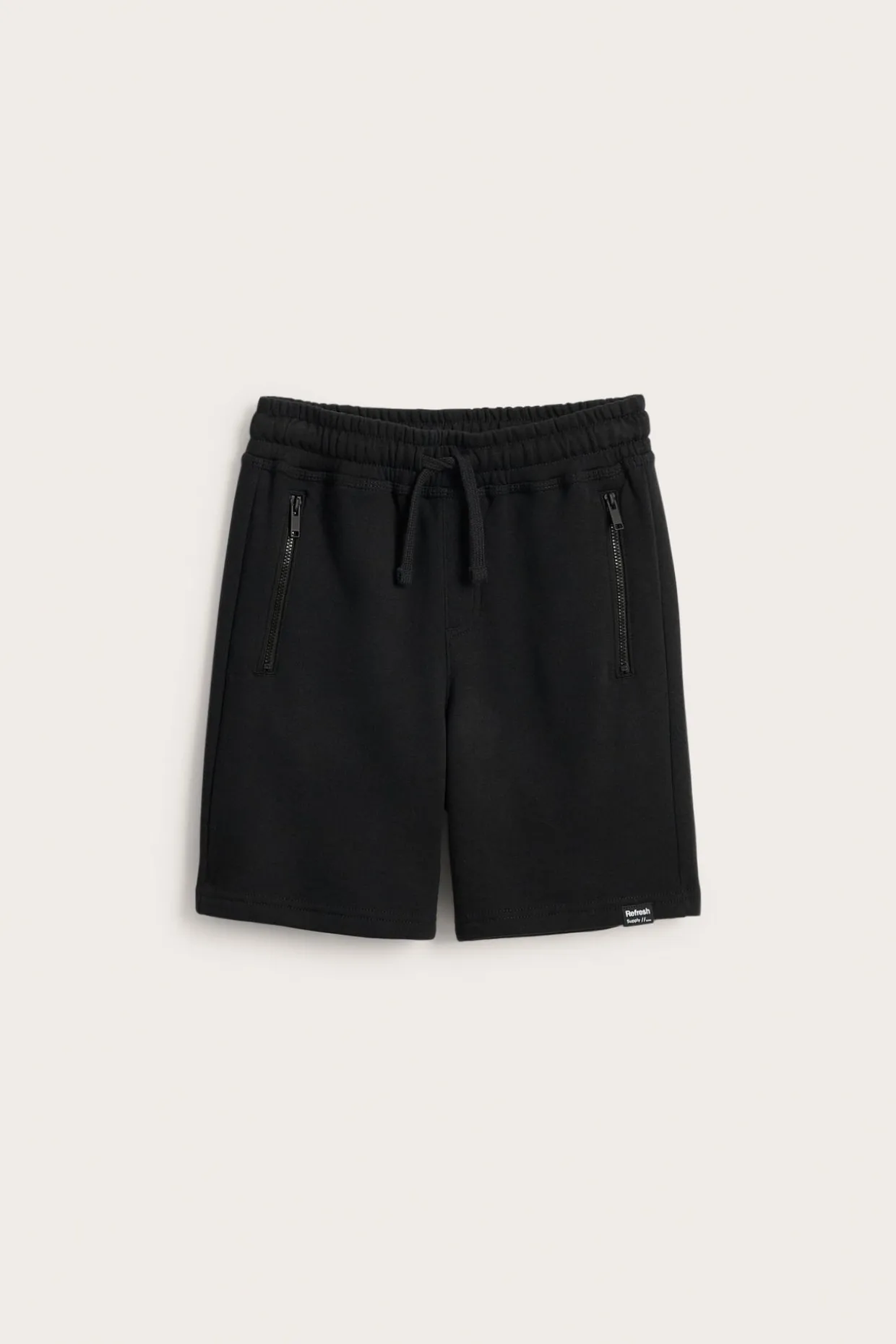 Sweatshorts i bomullstrikå