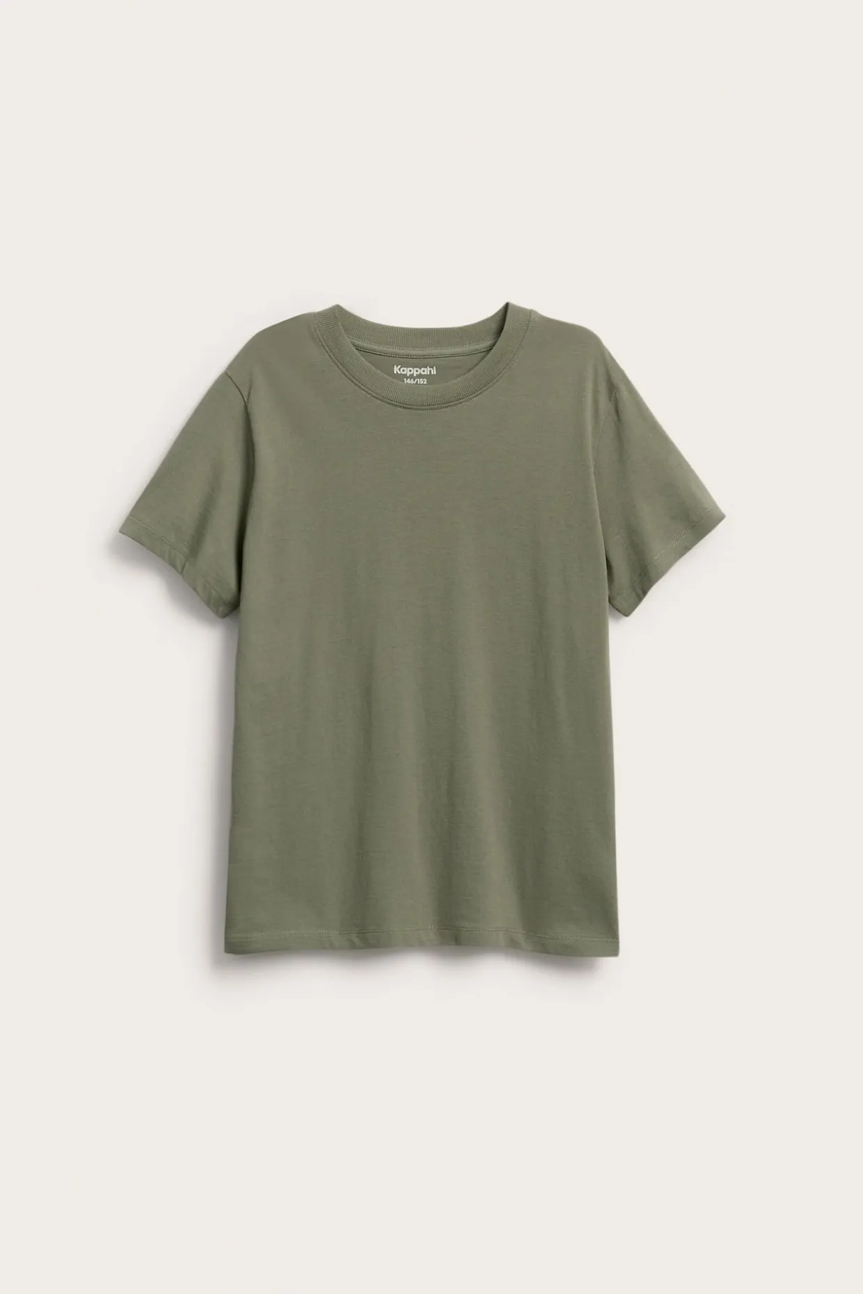 T-shirt i bomullstrikå med kort ärm