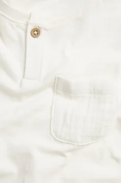 T-shirt i slubtrikå med ficka