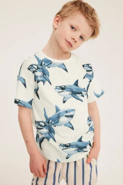 T-shirt med hajar