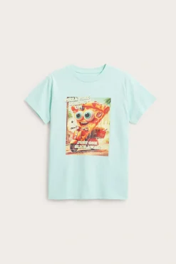 T-shirt med print fram