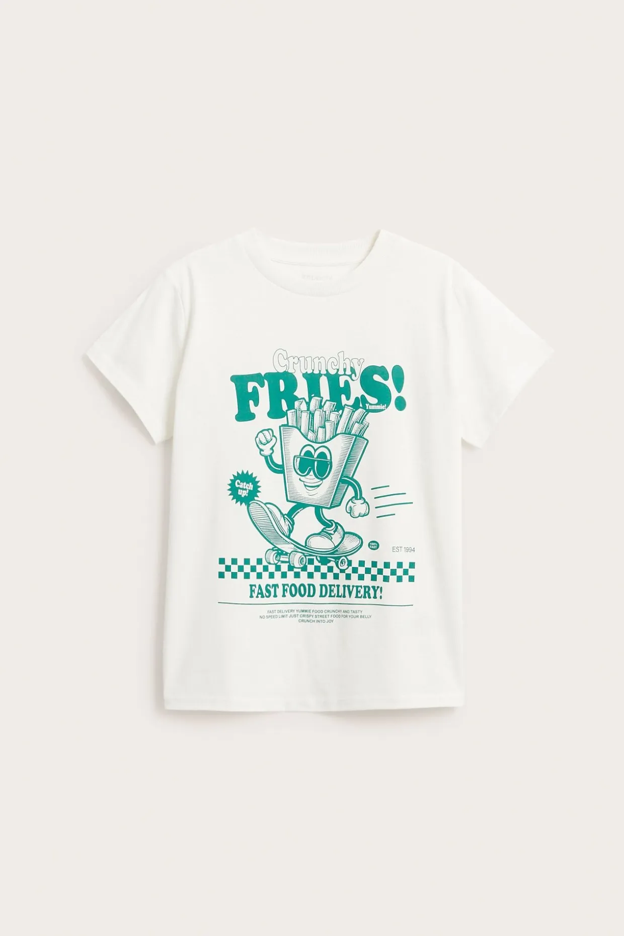 T-shirt med print fram
