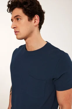 T-shirt med strukturmönster regular fit